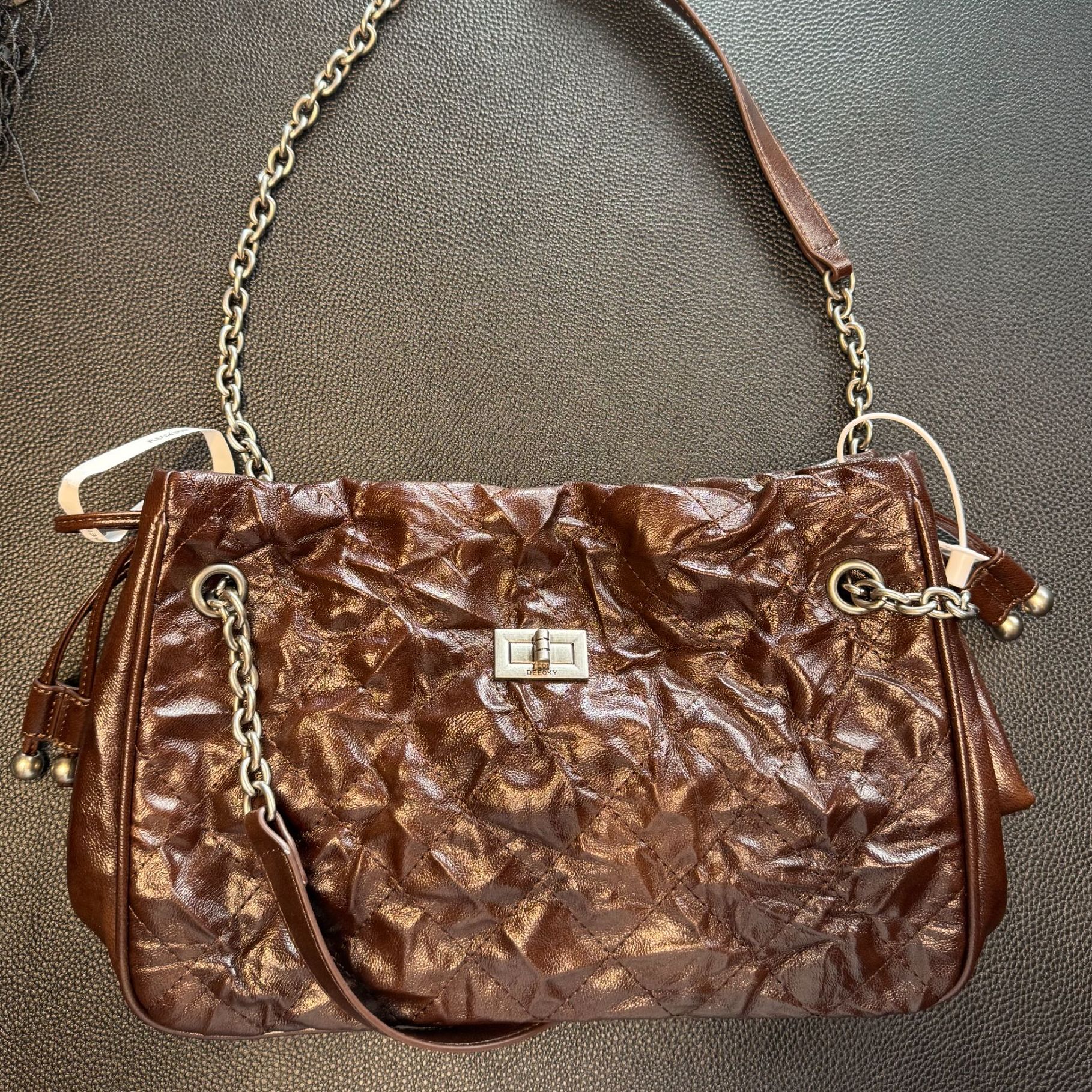 ZT-D7089-摩卡咖啡轻奢时尚潮流百搭通勤腋下女士包