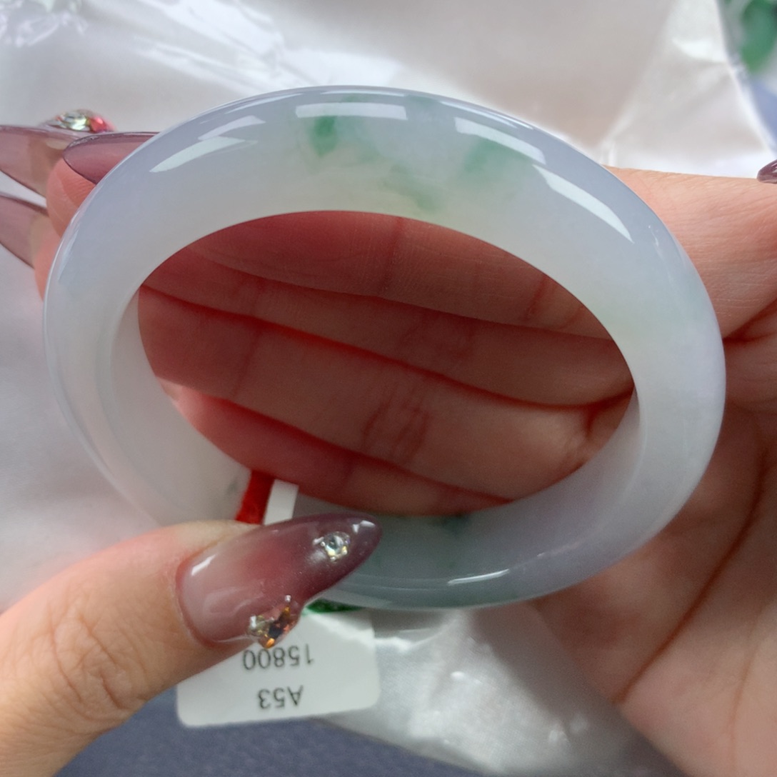 翡翠手镯未镶嵌54正圈