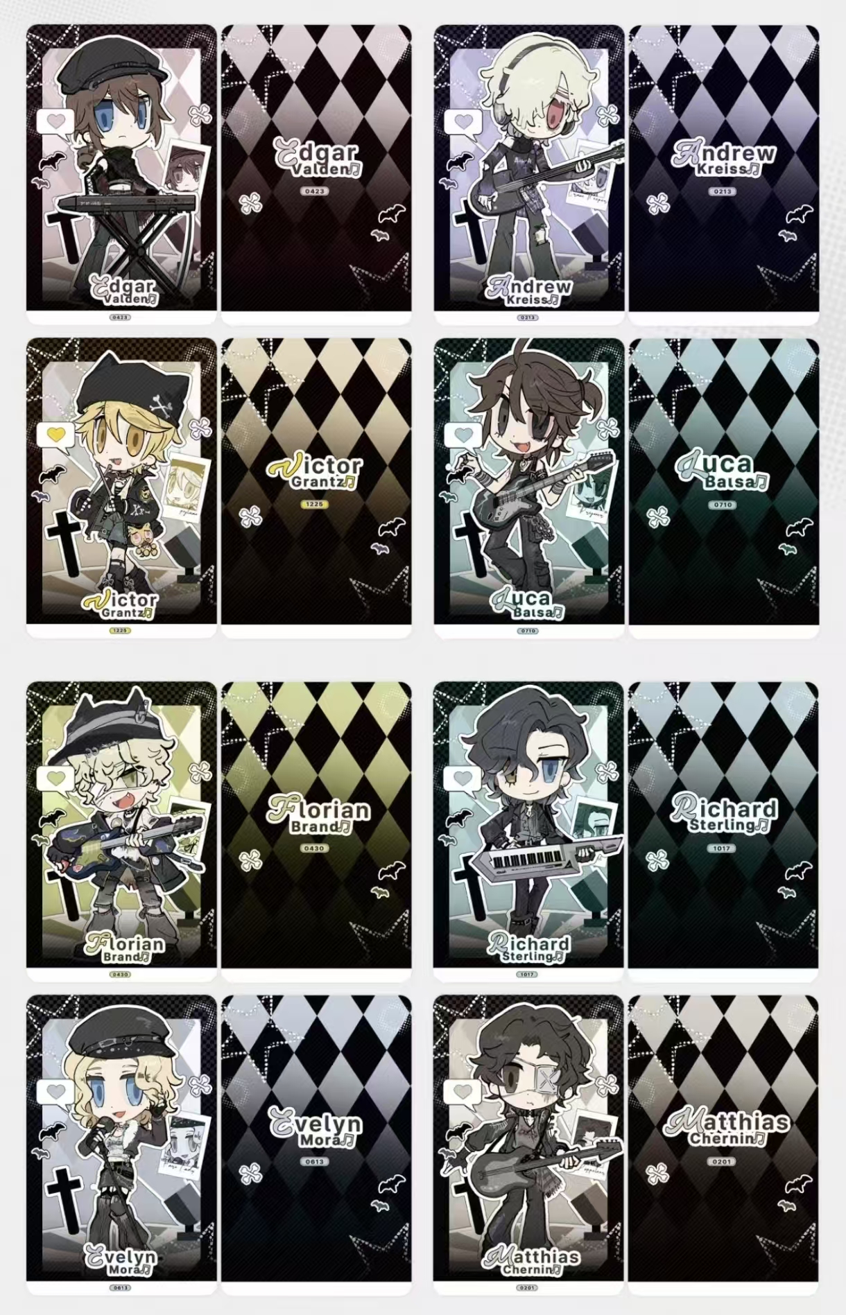 【第五人格】同人授权/乐队系列/小卡/主播代拆