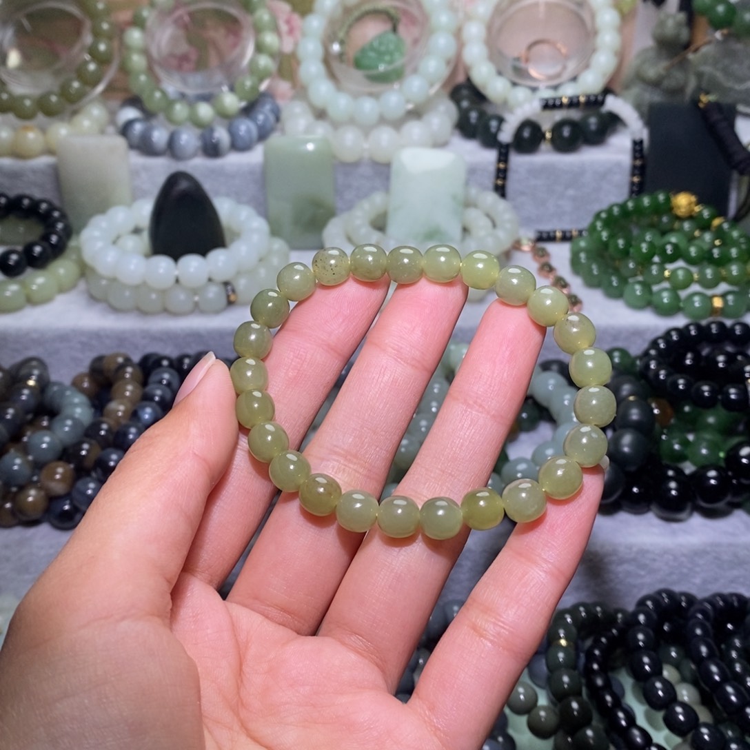 和田玉未镶嵌手链