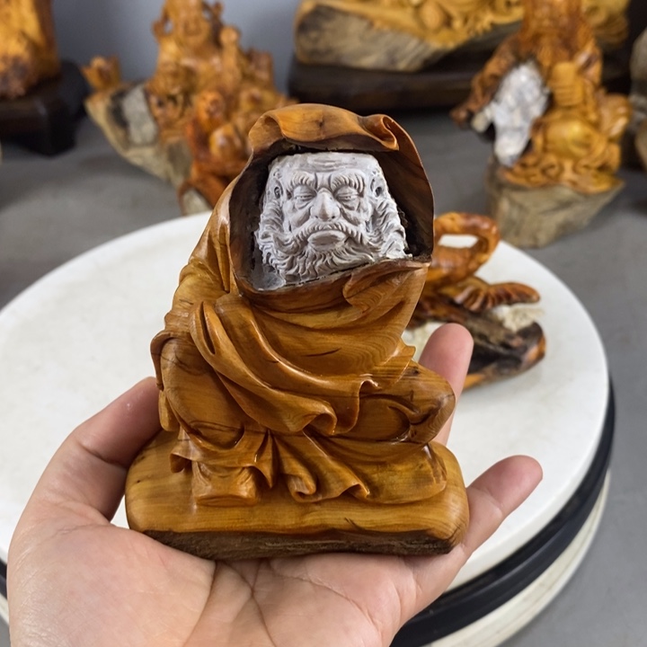 柏木（崖柏）石木雕刻达摩