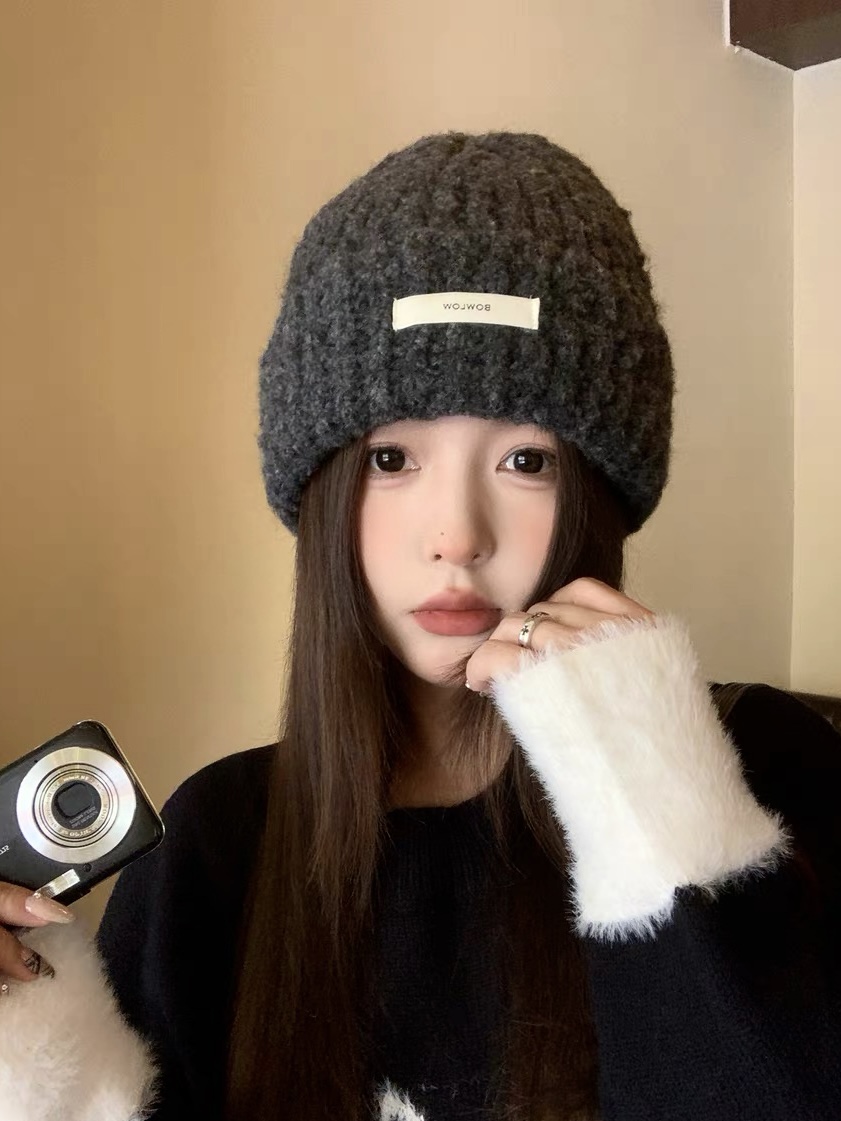 【冰岛帽】针织帽子出口韩国运动风帽子秋冬加厚保暖渔夫帽毛线帽