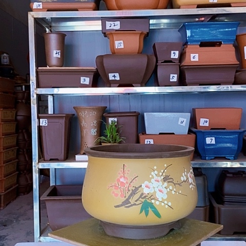 红陶宜兴紫砂花盆