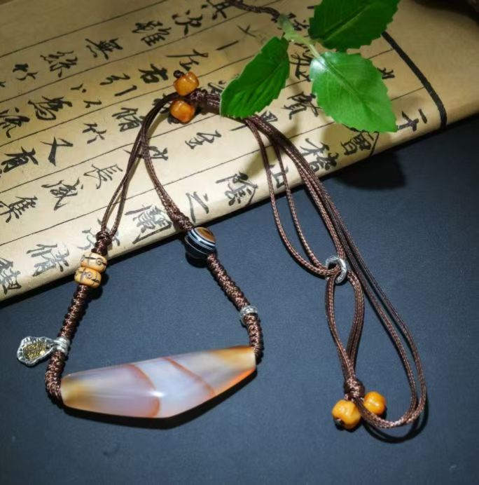 【厚爱公主专享】缠丝红角角玛瑙皮绳吊坠7