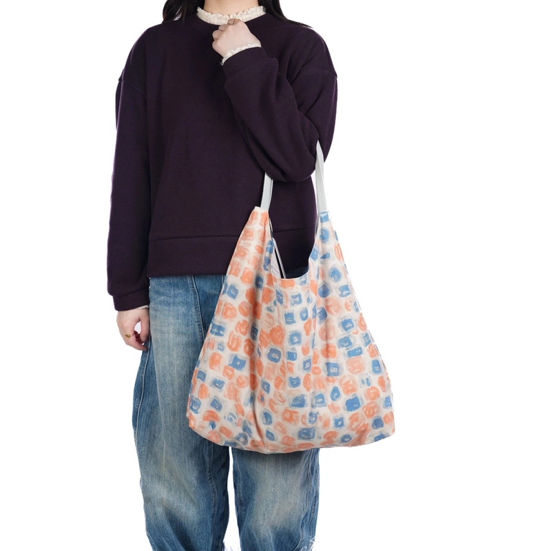 无则艺【仿驼绒月牙】橘子红了包时尚印花运动单肩环保百搭