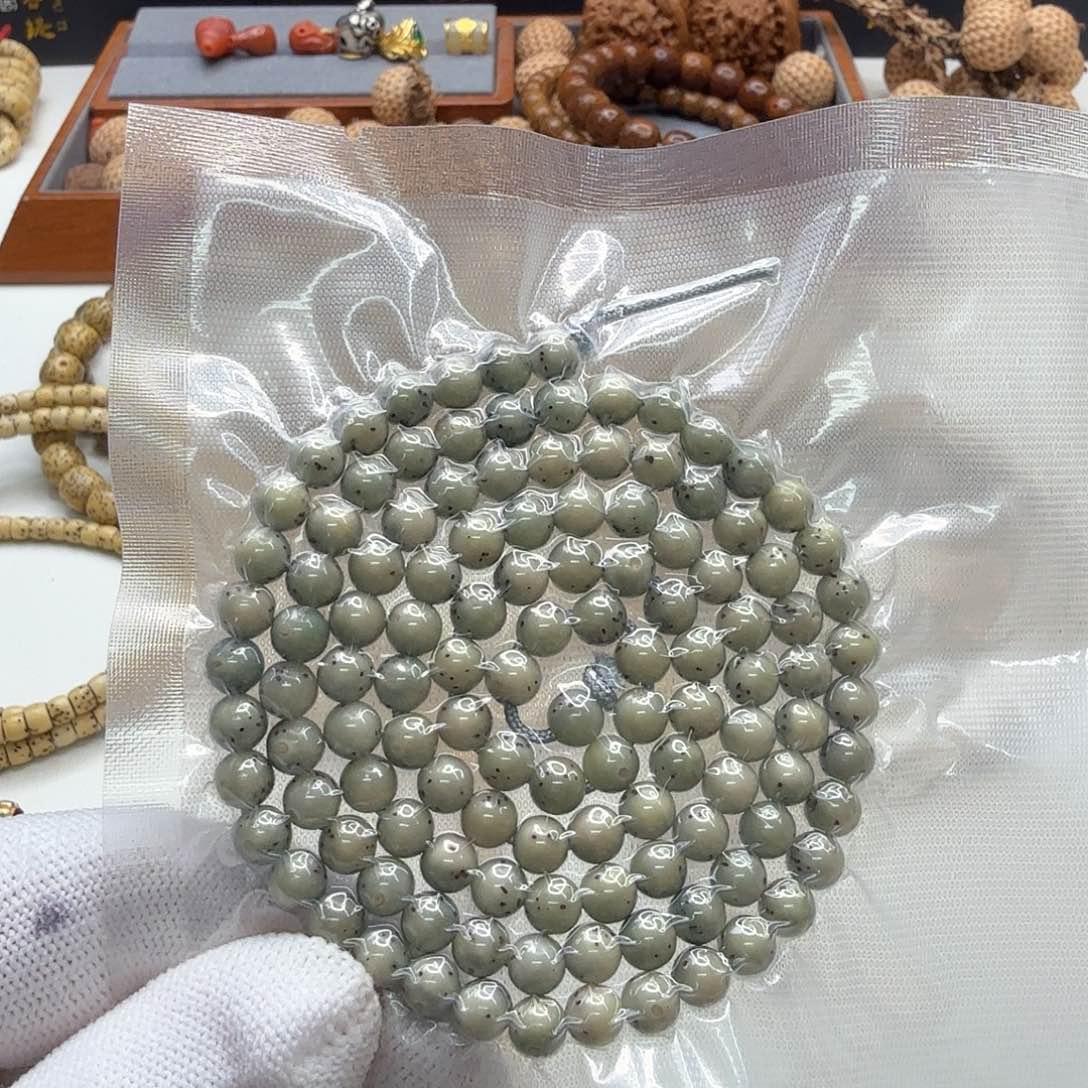 星月菩提手串23梵天糯冰绿幽灵通体龙蛋6左右108