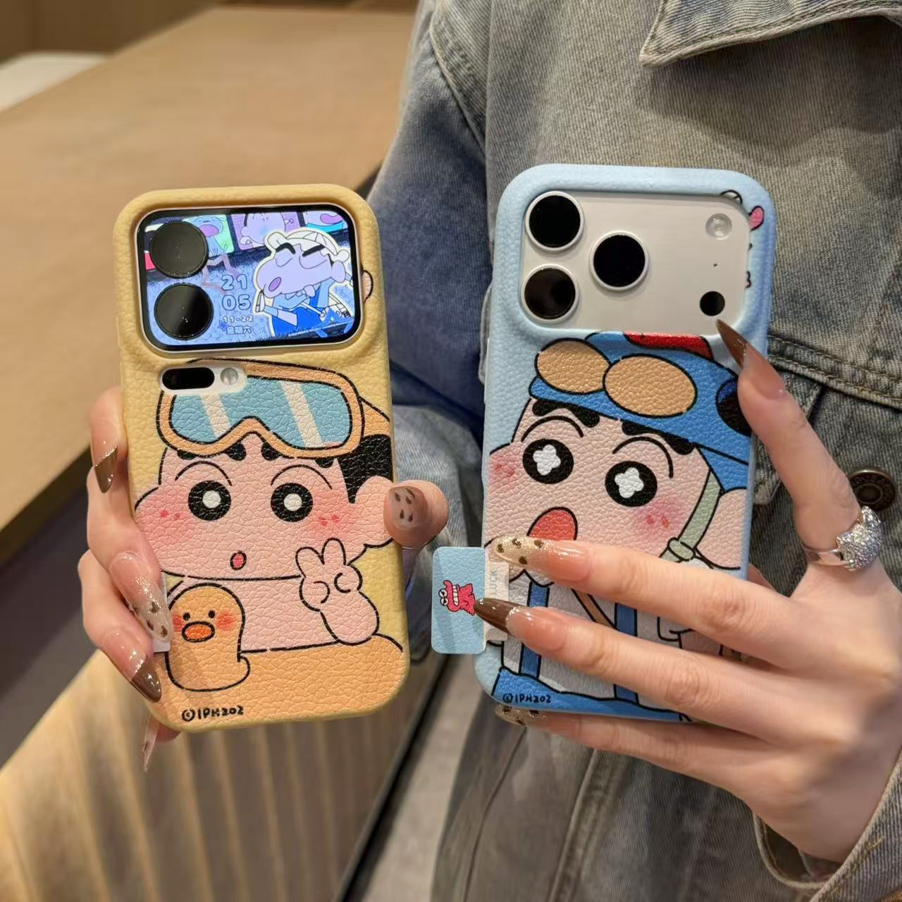 奥菲顿可爱泳圈小新标签适用苹果17/16PM手机壳华为vivoppo小米15