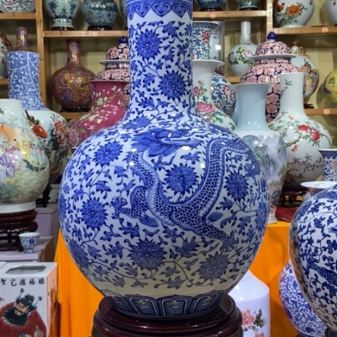 景德镇陶瓷花瓶摆件旭****者