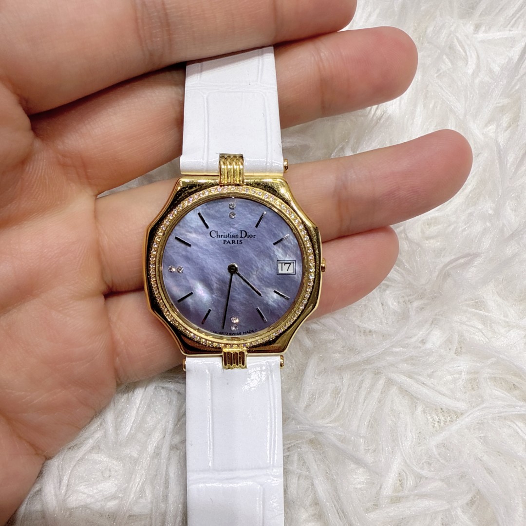 95新 DIOR/迪奥 石英表后镶钻盘31/25610361/yy