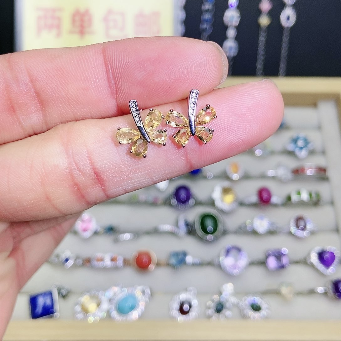 【闪购商品】未镶嵌耳饰黄晶