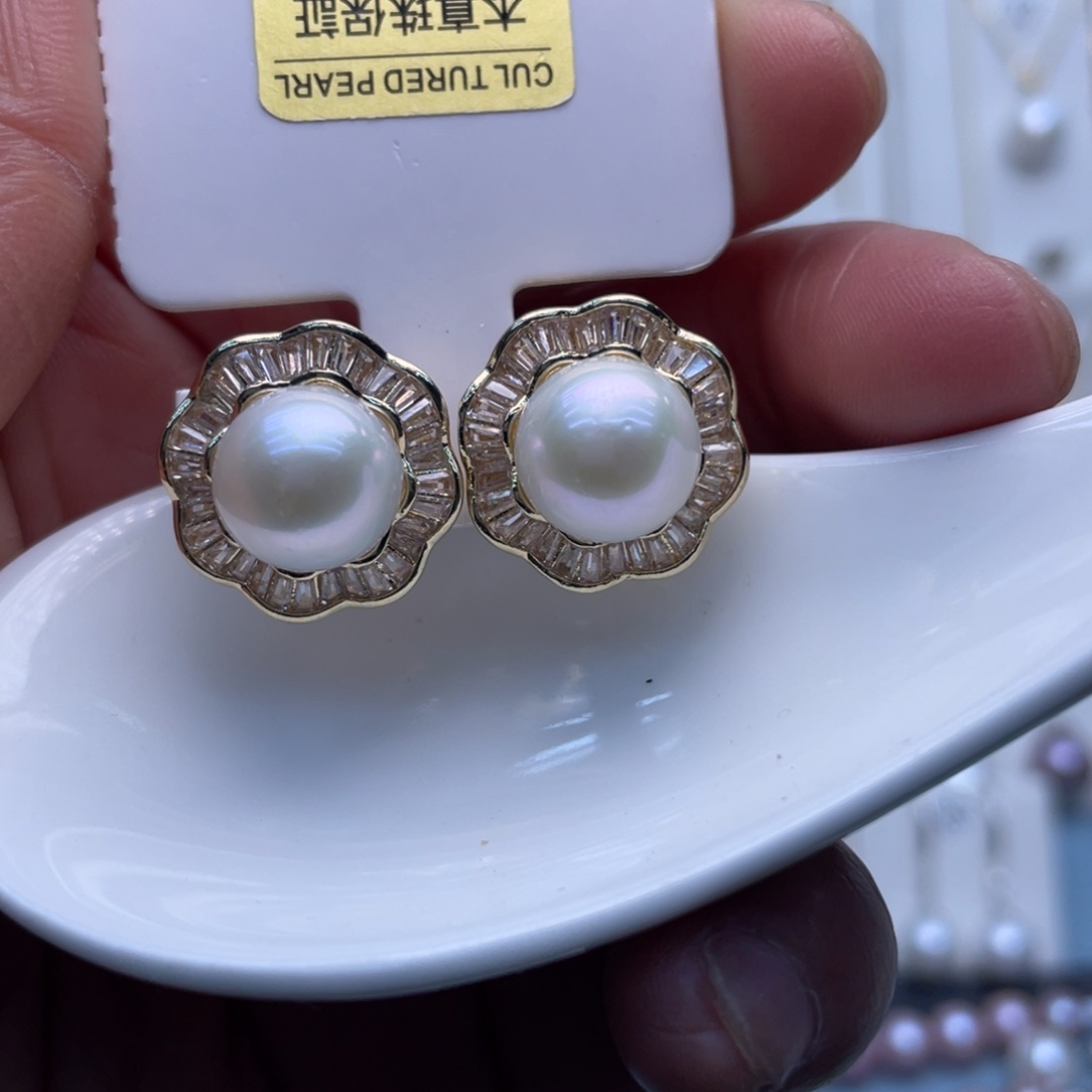 耳饰未镶嵌淡水珍珠