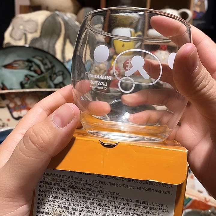 搪瓷玻璃杯轻松熊全新