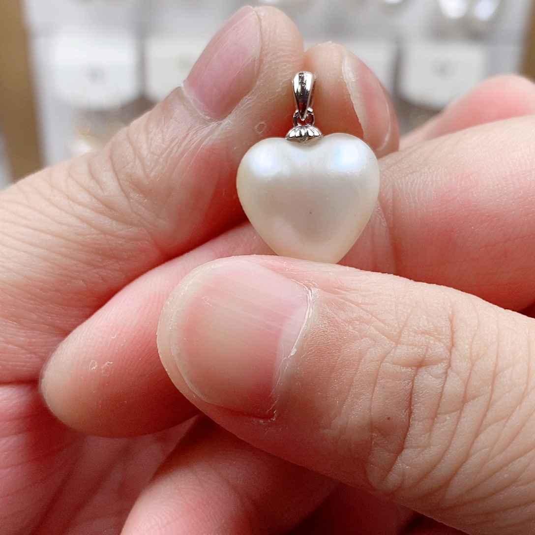 淡水珍珠银S925镶嵌颈饰