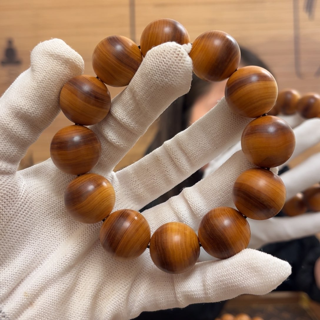 柏木（崖柏）手串/手链20一道杠泥膏香料40.5甜香药香