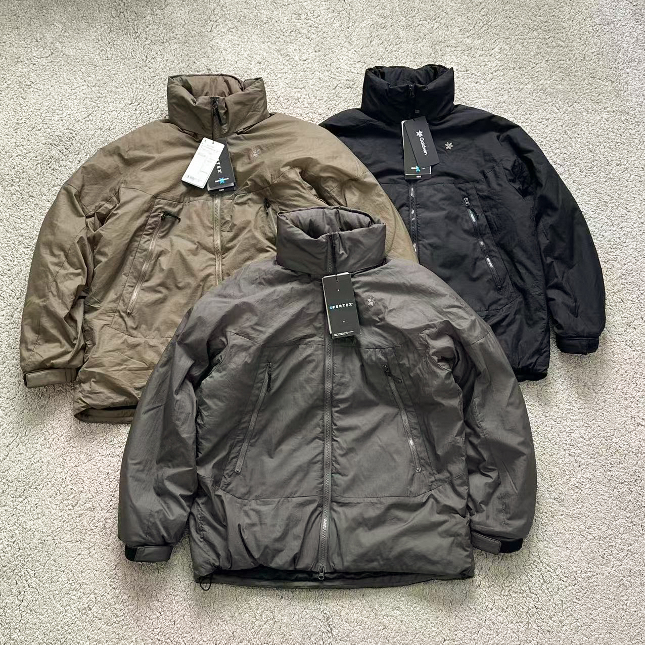 GoldW 高家 男士户外立领长袖防泼水透气棉服连帽休闲