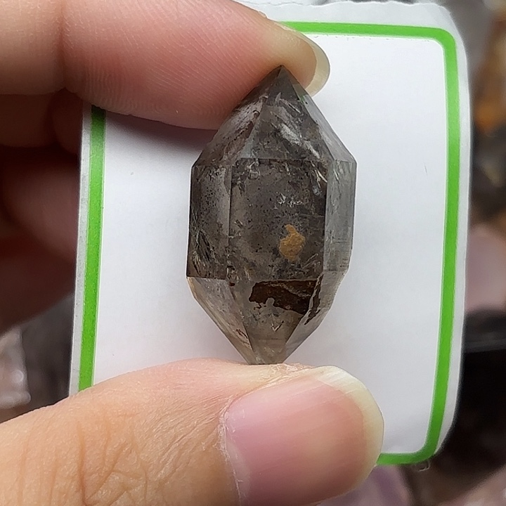 水晶颈饰未镶嵌白水胆茶闪灵钻31mm+