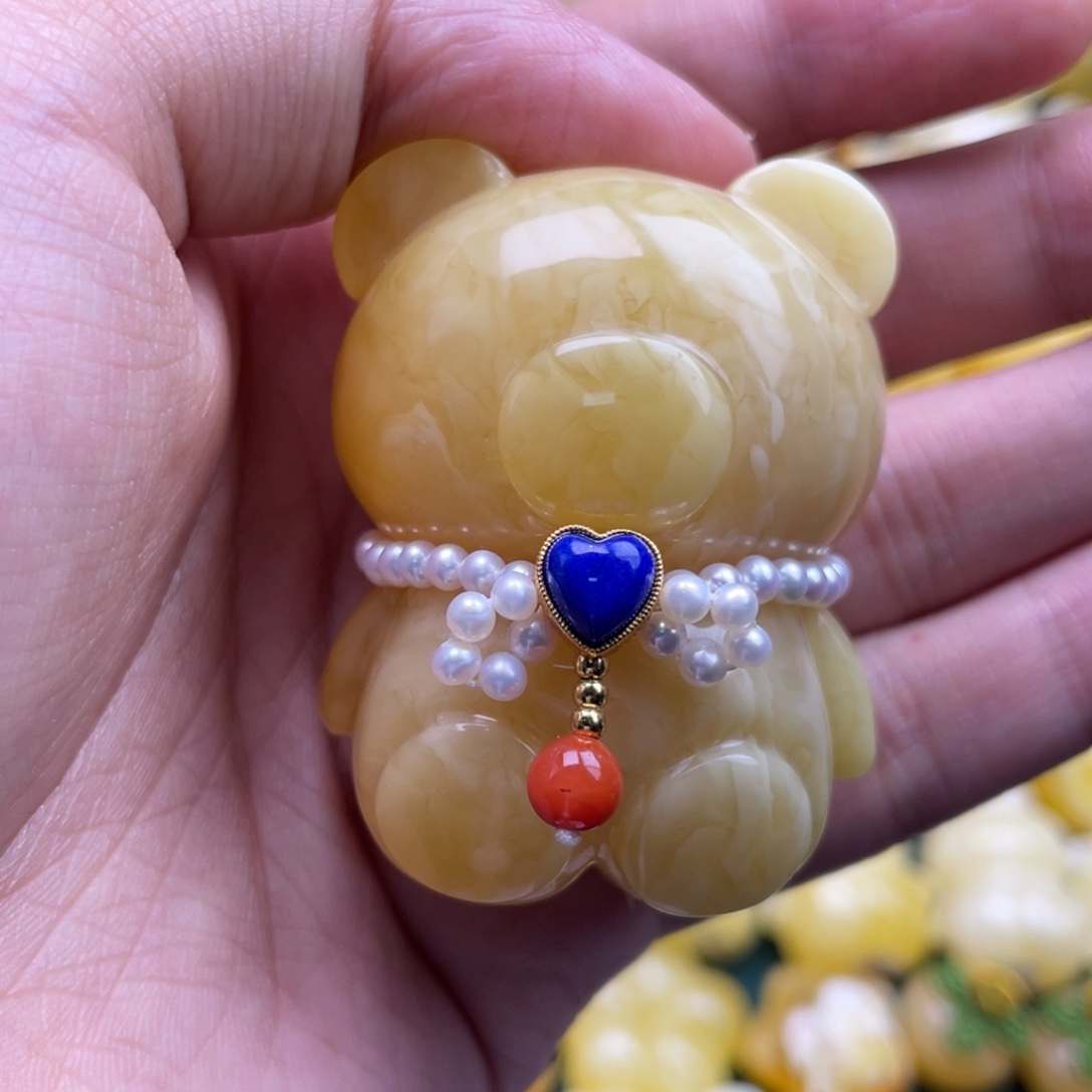 琥珀未镶嵌裸石蜜蜡