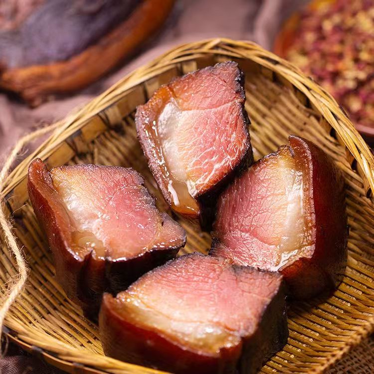 《后腿子腊肉》农家柴火腊肉五花肉腿肉重量与价格直播为准