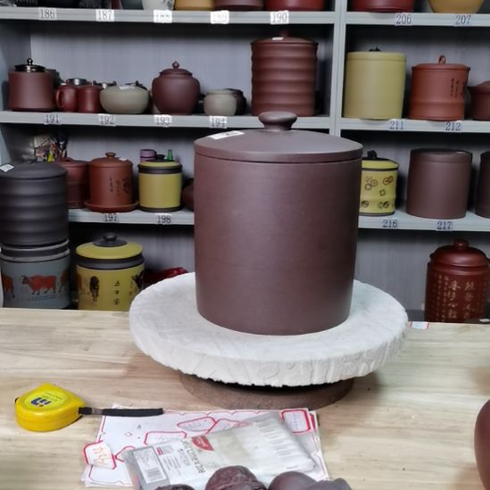 茶叶罐紫砂两斤装老紫泥素面不退不换104