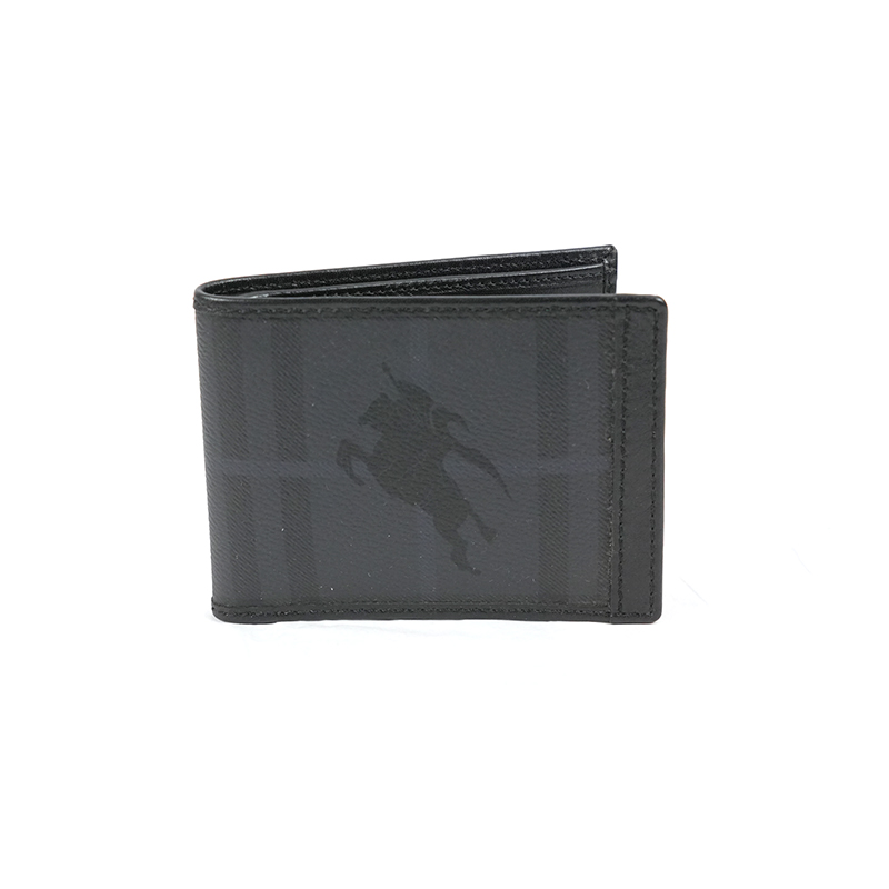 未使用 BURBERRY/博柏利 战马标志 长款翻折钱夹 B002