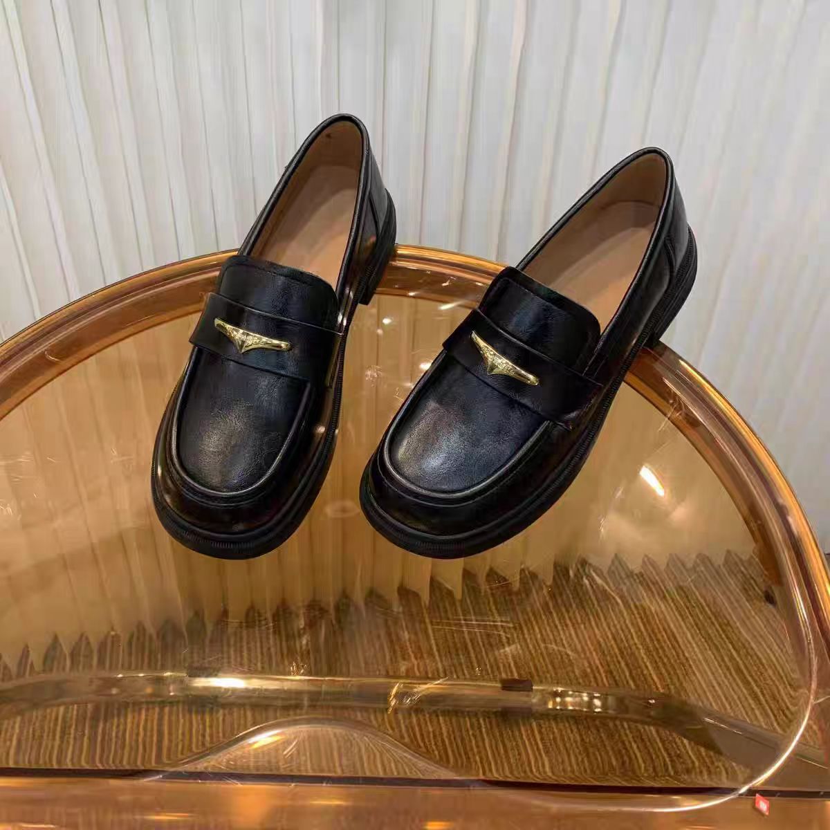 K668-8  新款时尚休闲风厚底百搭乐福鞋