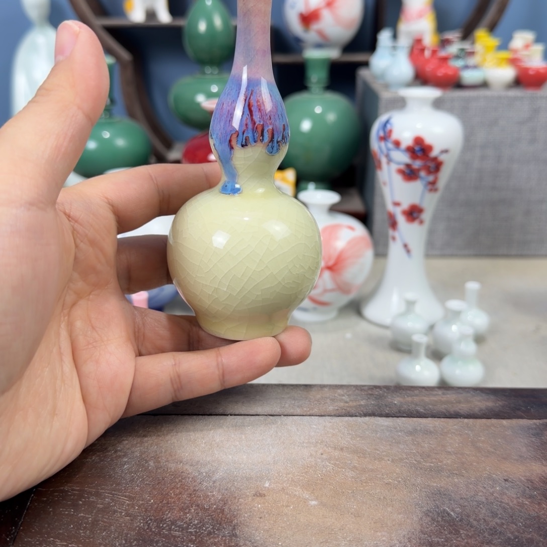 陶瓷手工小花器摆件