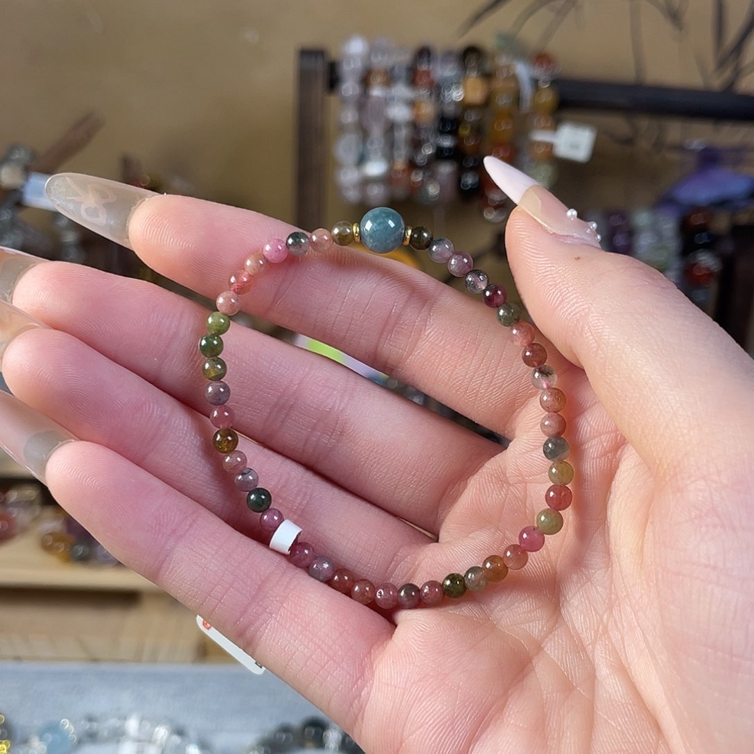 碧玺手链合金多样性发其一