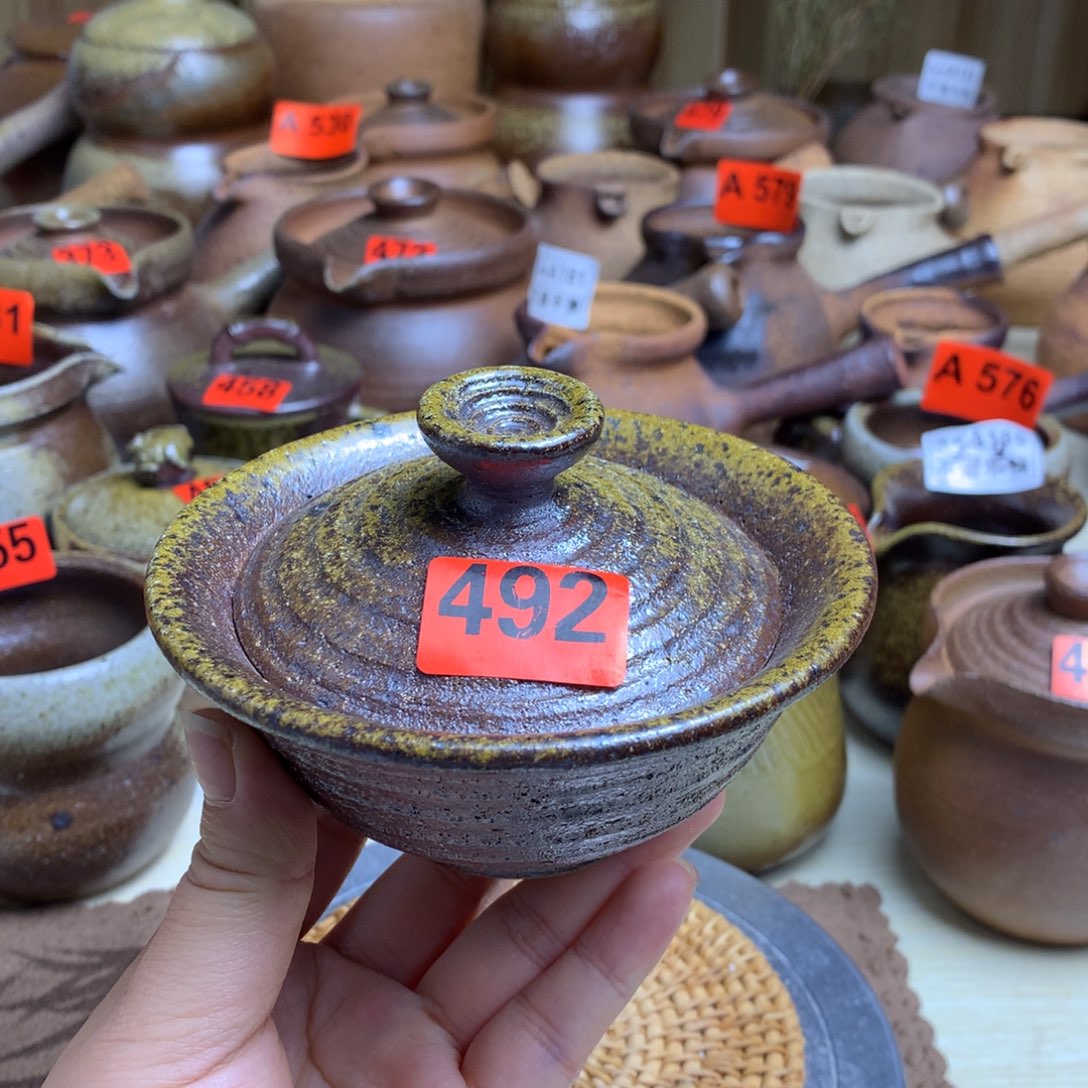 柴烧盖碗150毫升一物一拍