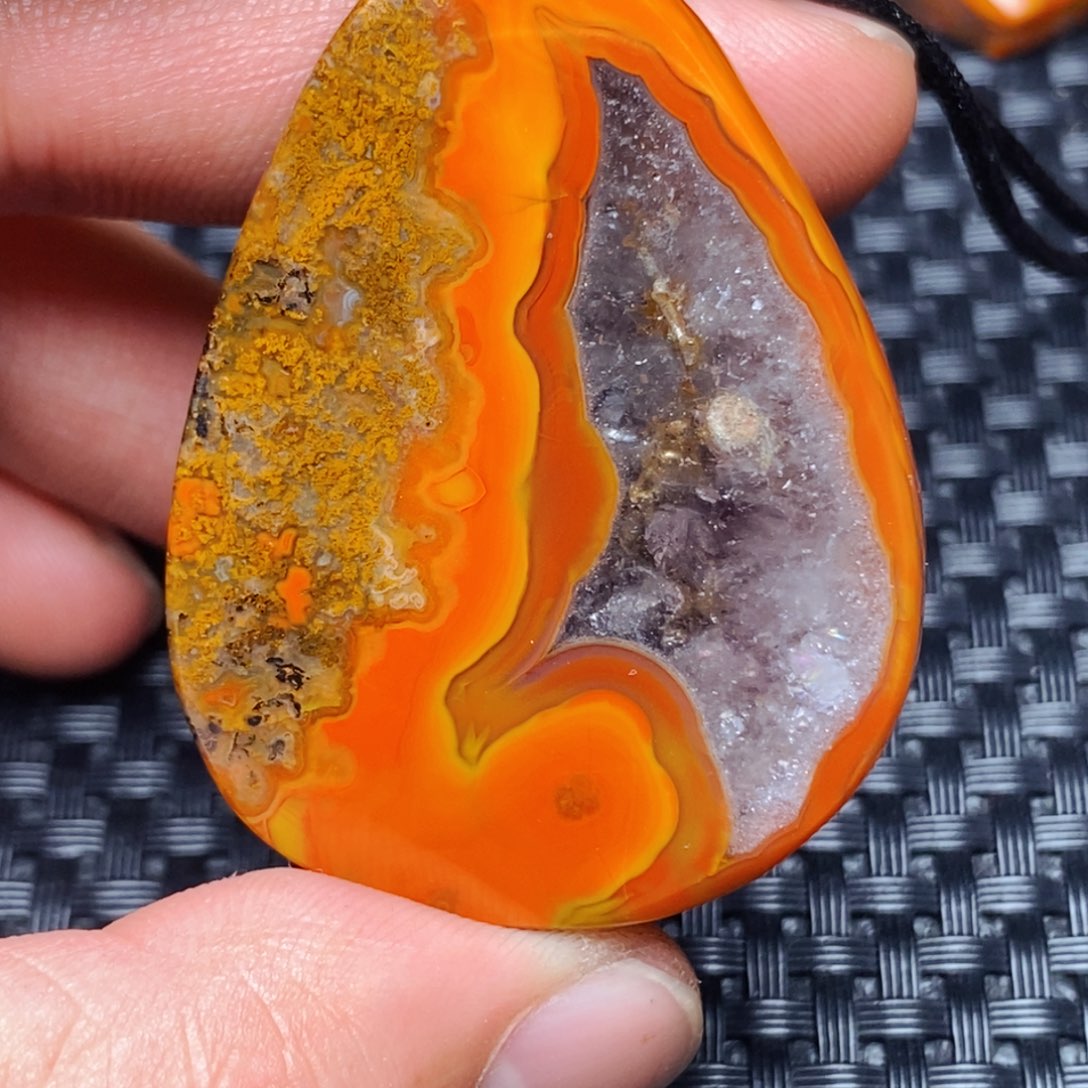 玛瑙/玉髓吊坠(不含链)未镶嵌樱*树