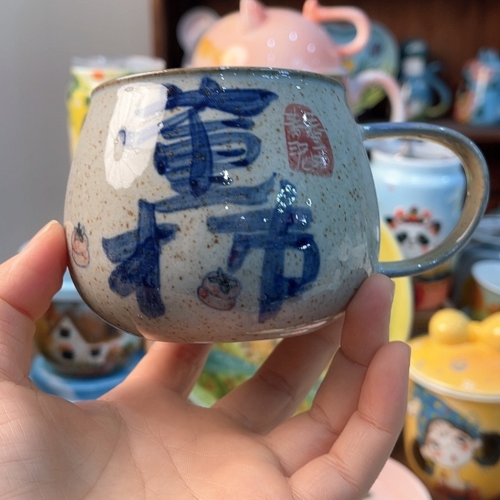 陶景德镇釉下手绘陶瓷 