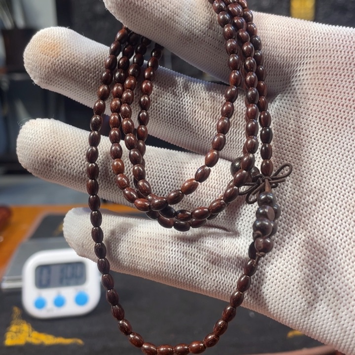 檀香紫檀（小叶紫檀）我**字小米粒珠