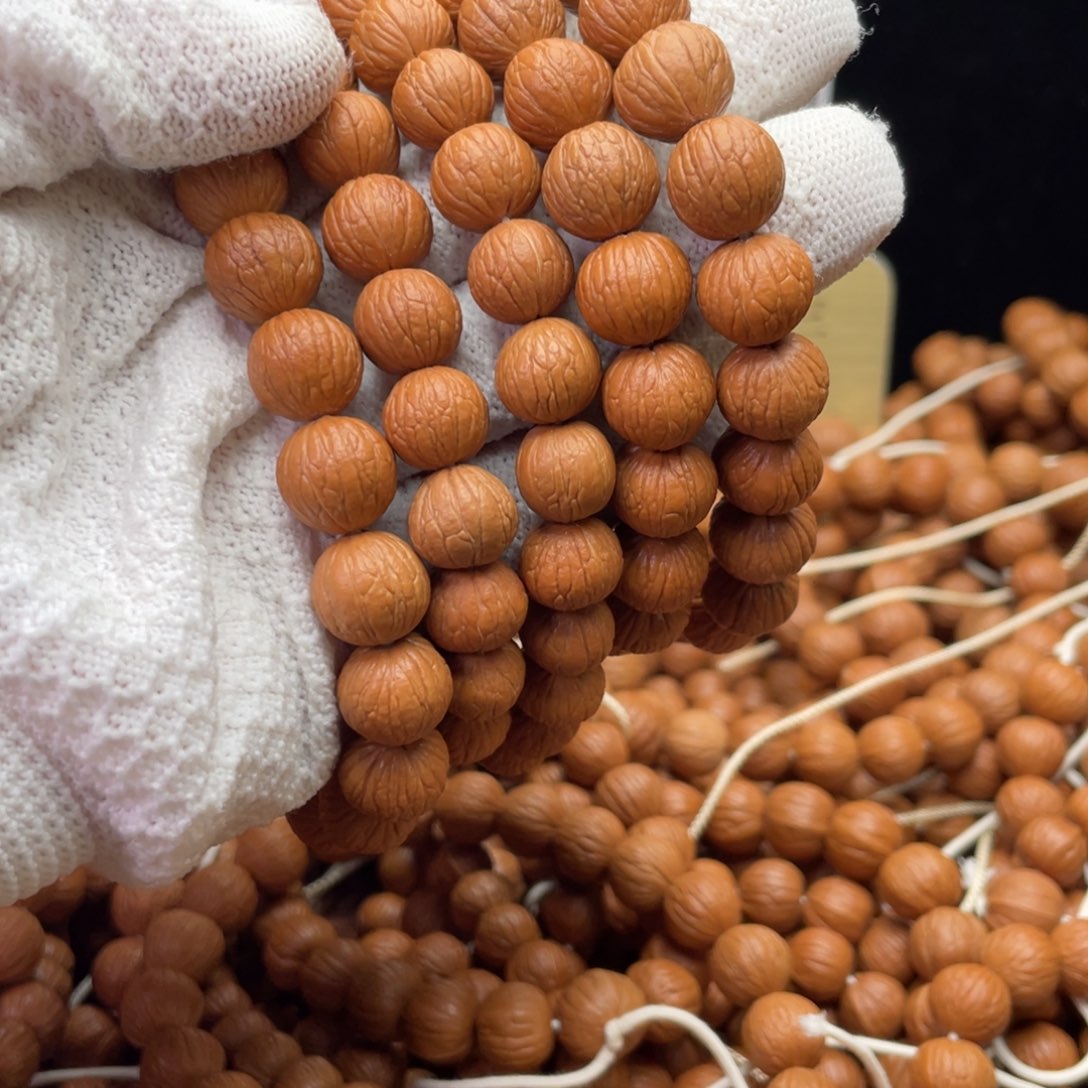 吊坠猴头核桃凤羽手串12