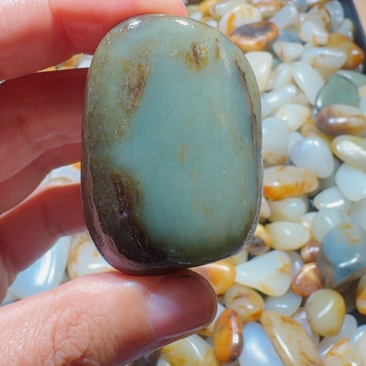 和田玉未镶嵌挂件55克