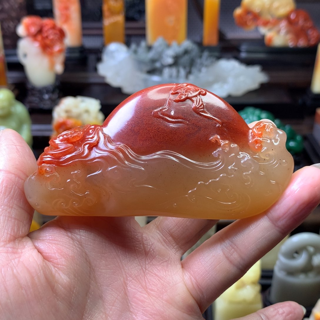 寿山石印石南*寿山石水洞