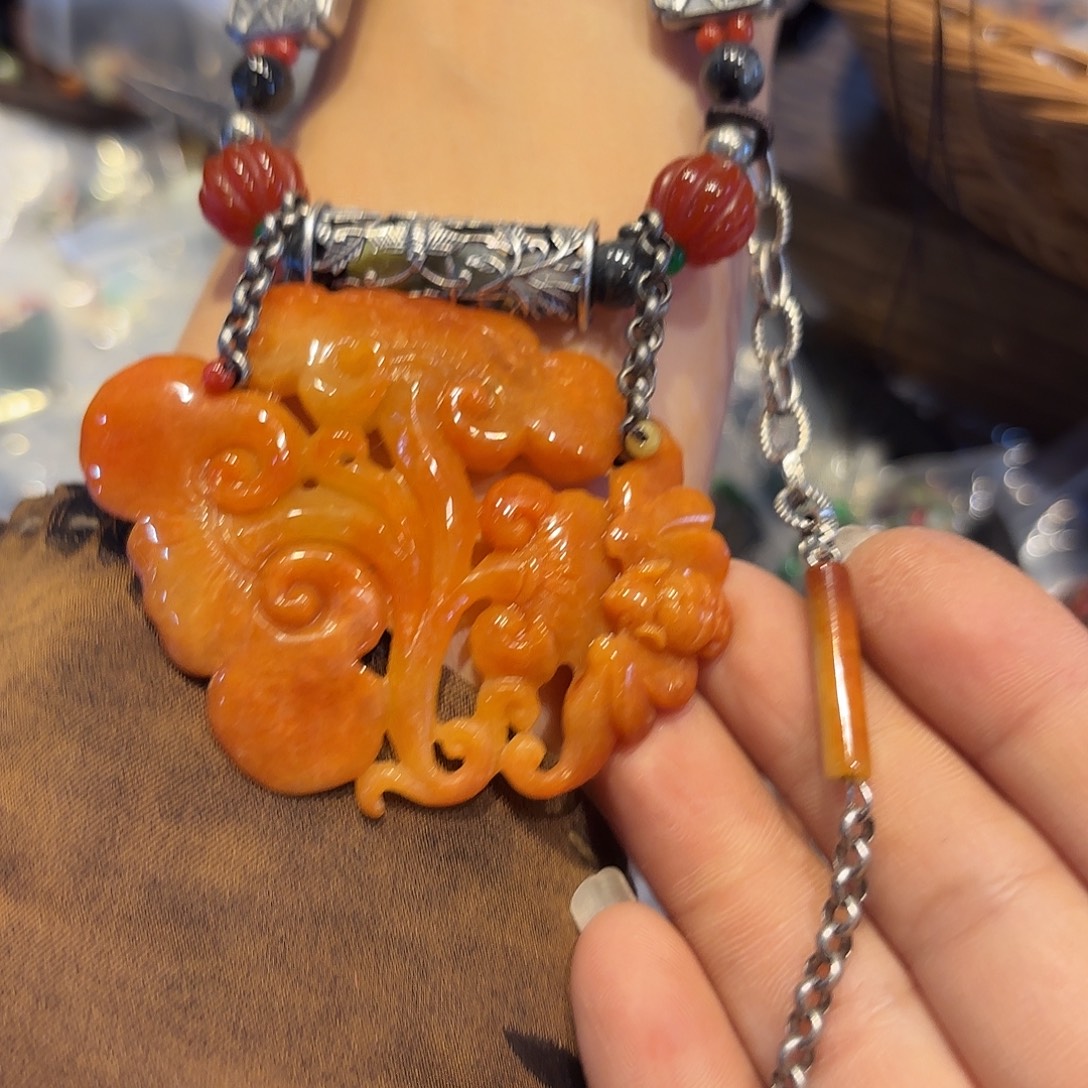 翡翠未镶嵌颈饰原创