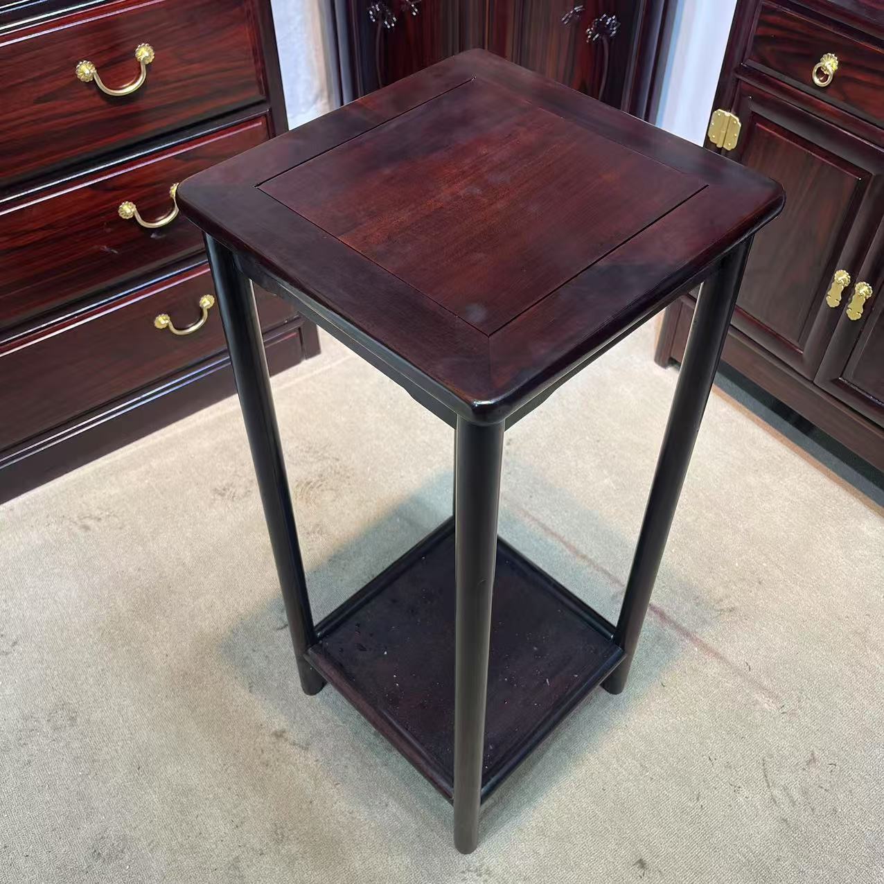 中式红木明式花架尺寸 34-34-80