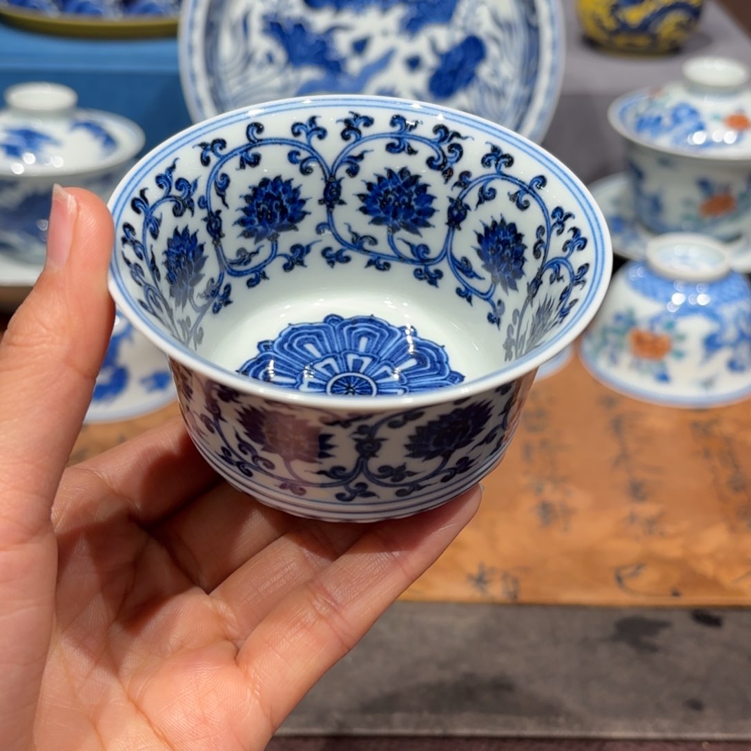 瓷片手工手绘陶瓷茶具