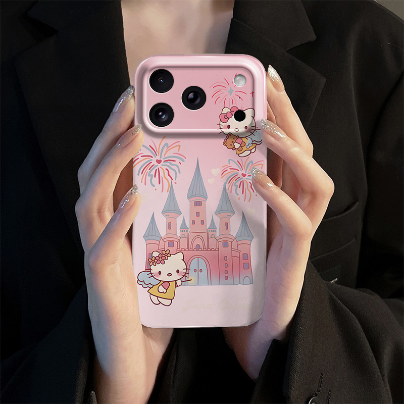 城堡kt猫菲林软壳防摔适用苹果17手机壳小米17p80reno14x300x8s