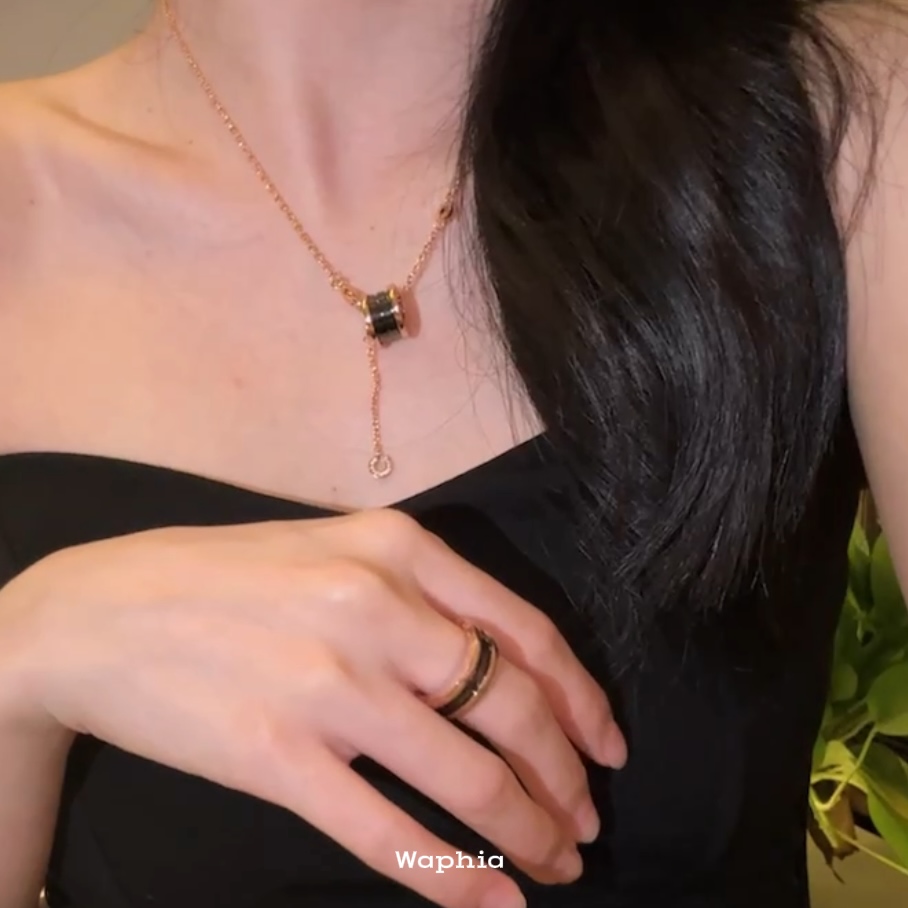 合金项链 Waphia设计师款经典气质时尚【黑陶陶项链】 BV012