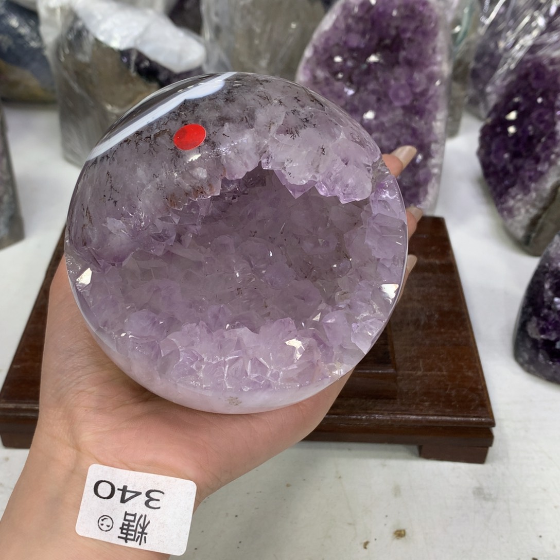 紫晶摆件未镶嵌水晶