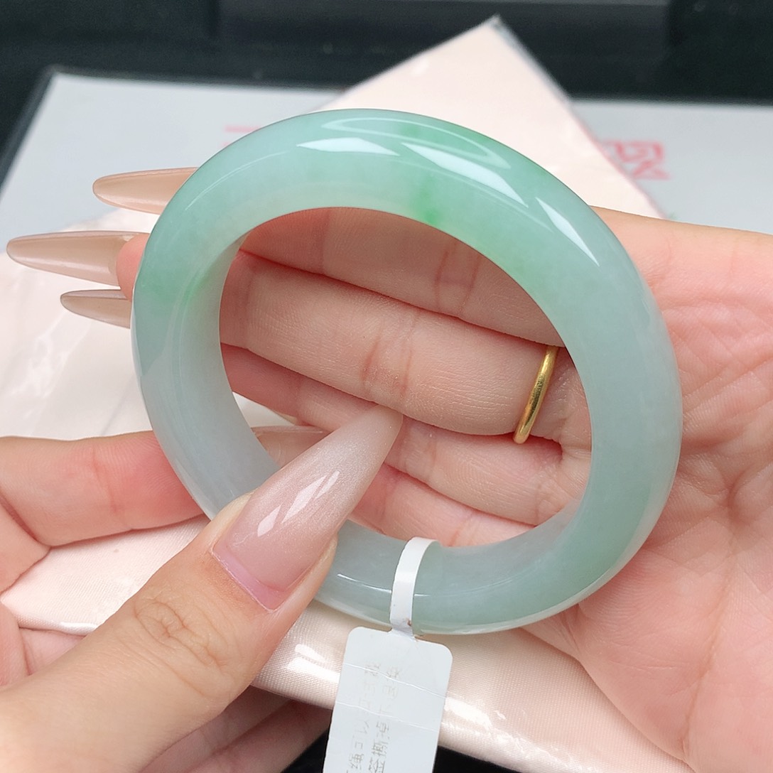 未镶嵌手镯翡翠55-56圈口