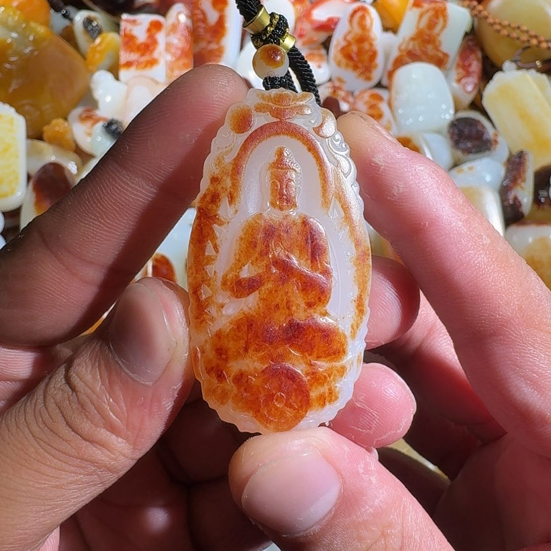 和田玉未镶嵌挂件