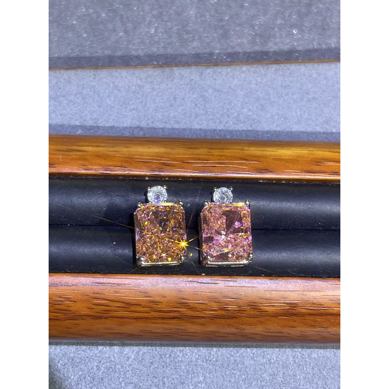 a2235白托橙镶耳钉多样性发货