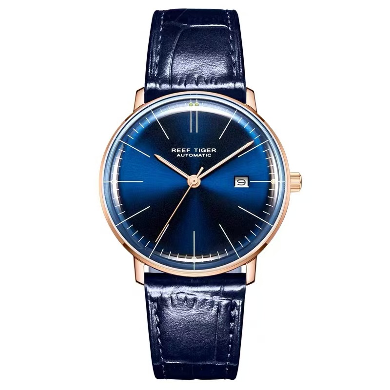 【传奇系列】瑞夫泰格自动机械表曲面腕表商务休闲简约防水男士气质