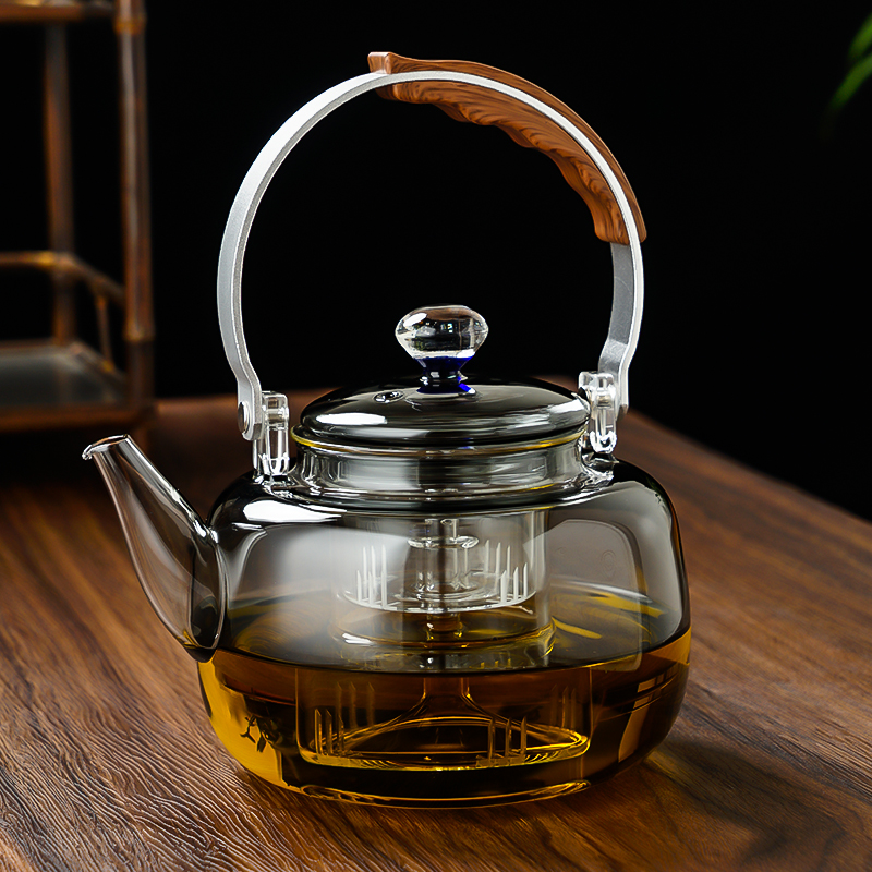 家用烧水壶玻璃煮茶壶煮茶器耐热煮茶炉套装轻奢保温电陶炉用煮水