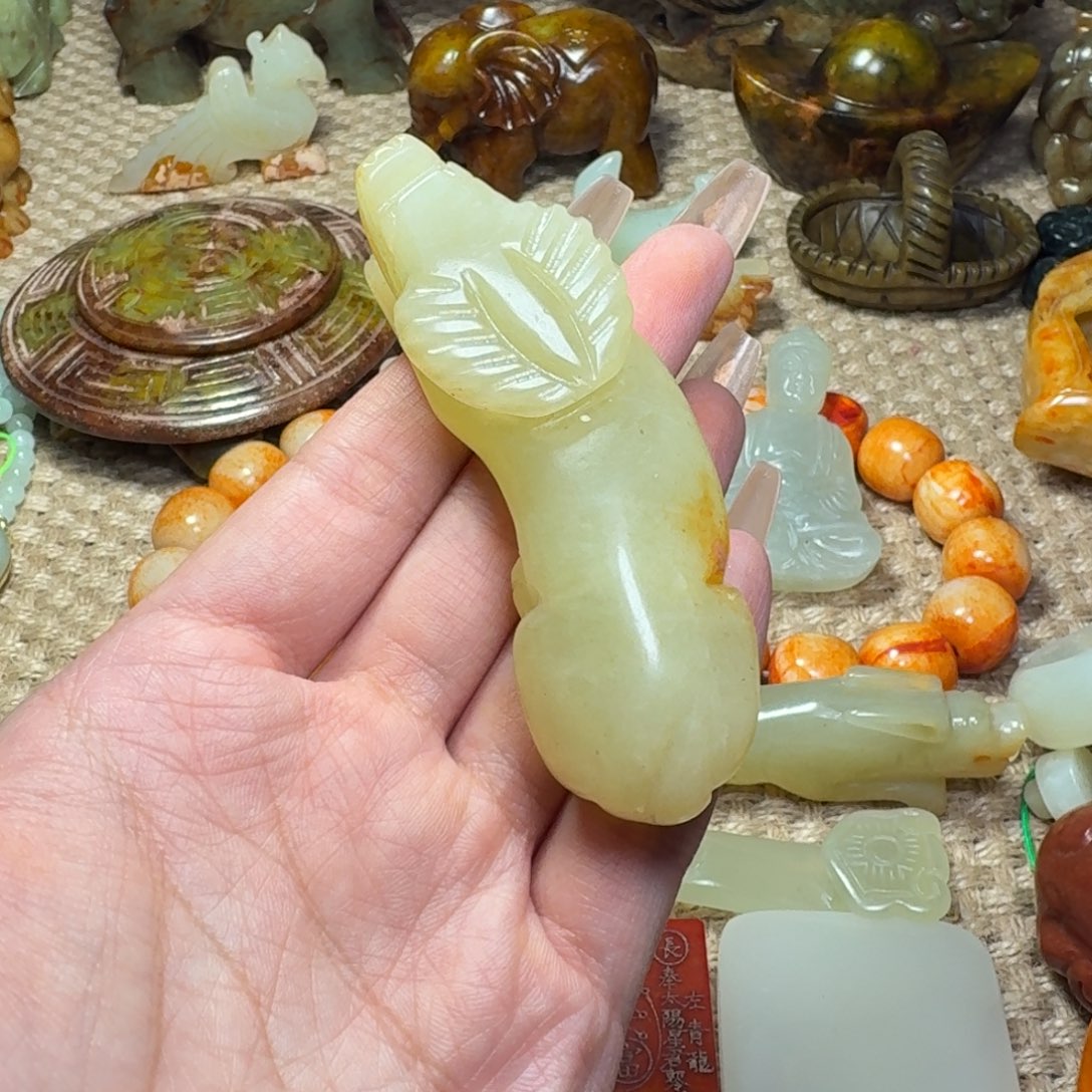 白玉菩提吊坠挂件