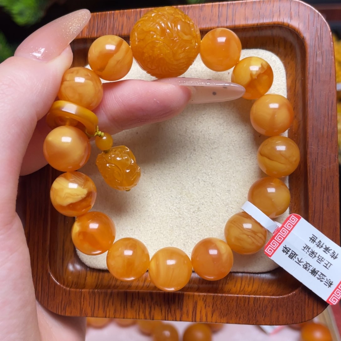 蜜蜡手链未镶嵌手串