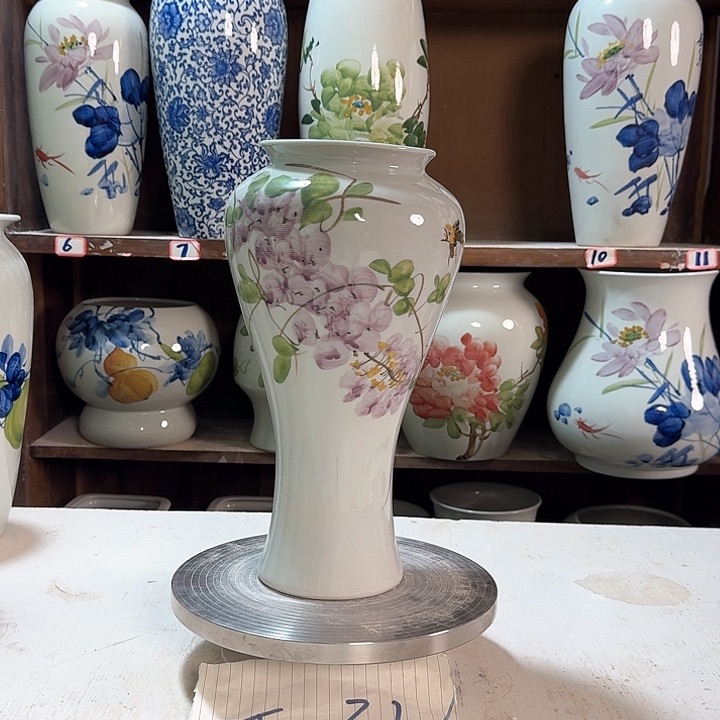 瓶梅瓶紫藤新款陶瓷陶瓷