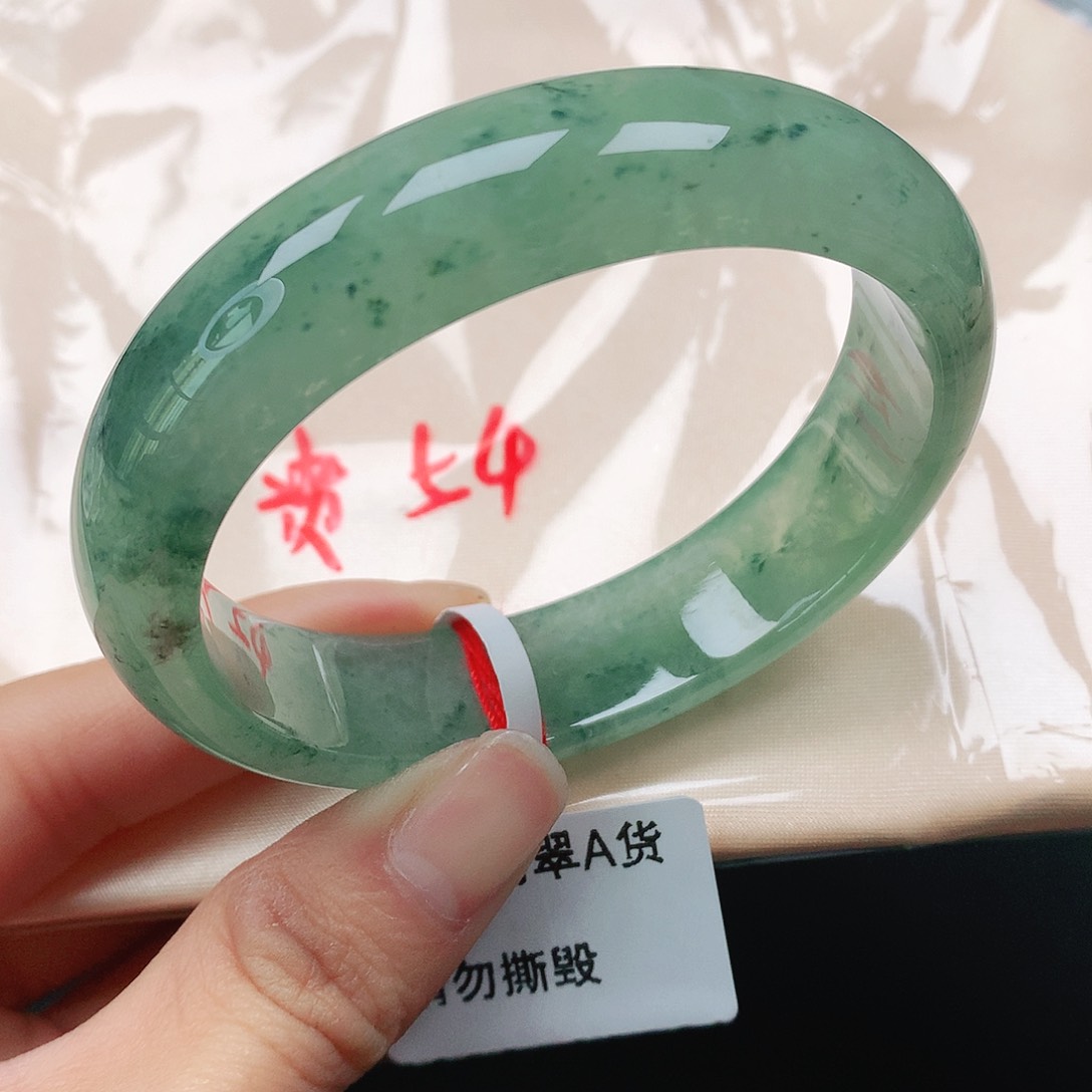 翡翠手镯（贵妃镯）未镶嵌天然翡翠手镯54