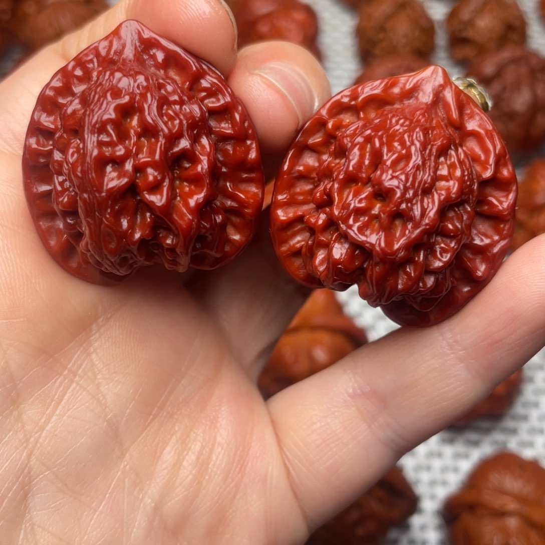 桃核吊坠文玩核桃 手把件 盘山两棱 34